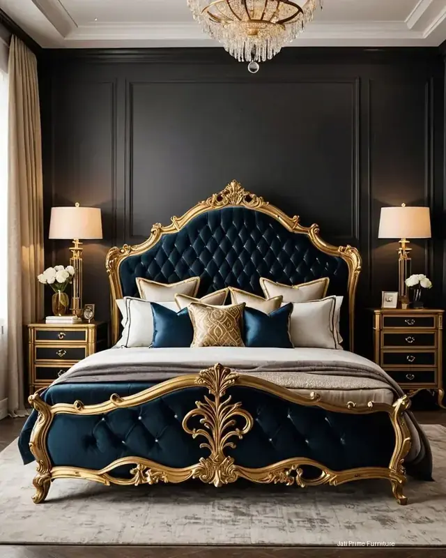 Tempat Tidur Jati Kepala Ukir