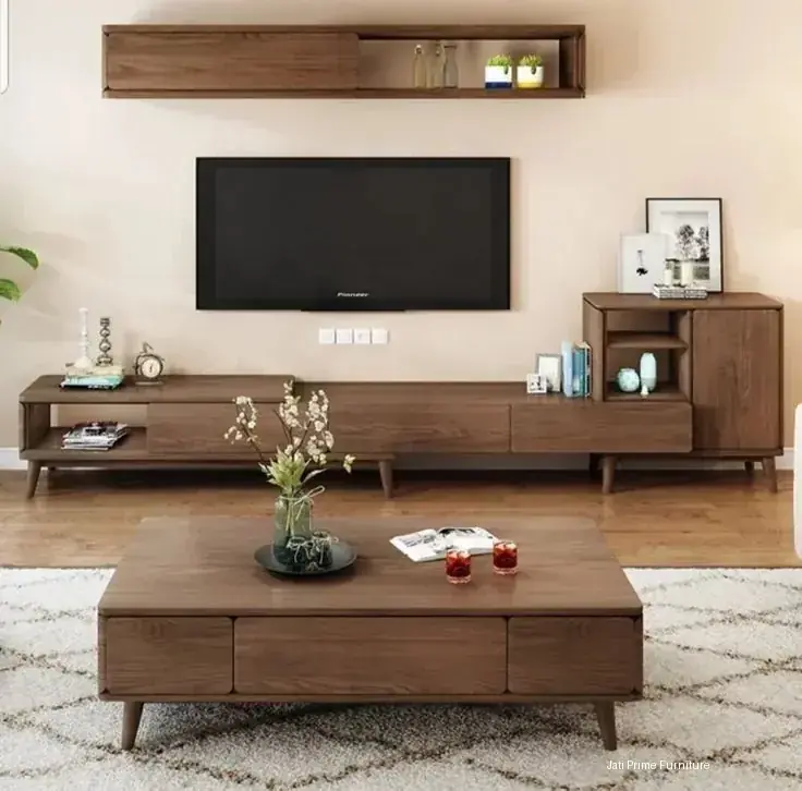 Nakas Kayu Jati Modern