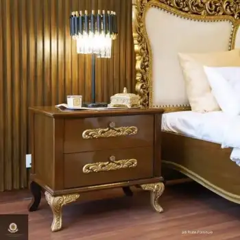 Meja Nakas Kayu Jati Kamar Tidur Klasik